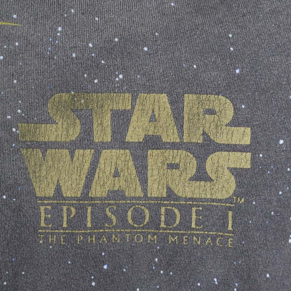 SAINT MICHAEL(セントマイケル) 25SS ×STAR WARS スターウォーズ ヴィンテージ加工 半袖Tシャツ カットソー ブラック SM-HR8-0000-C62