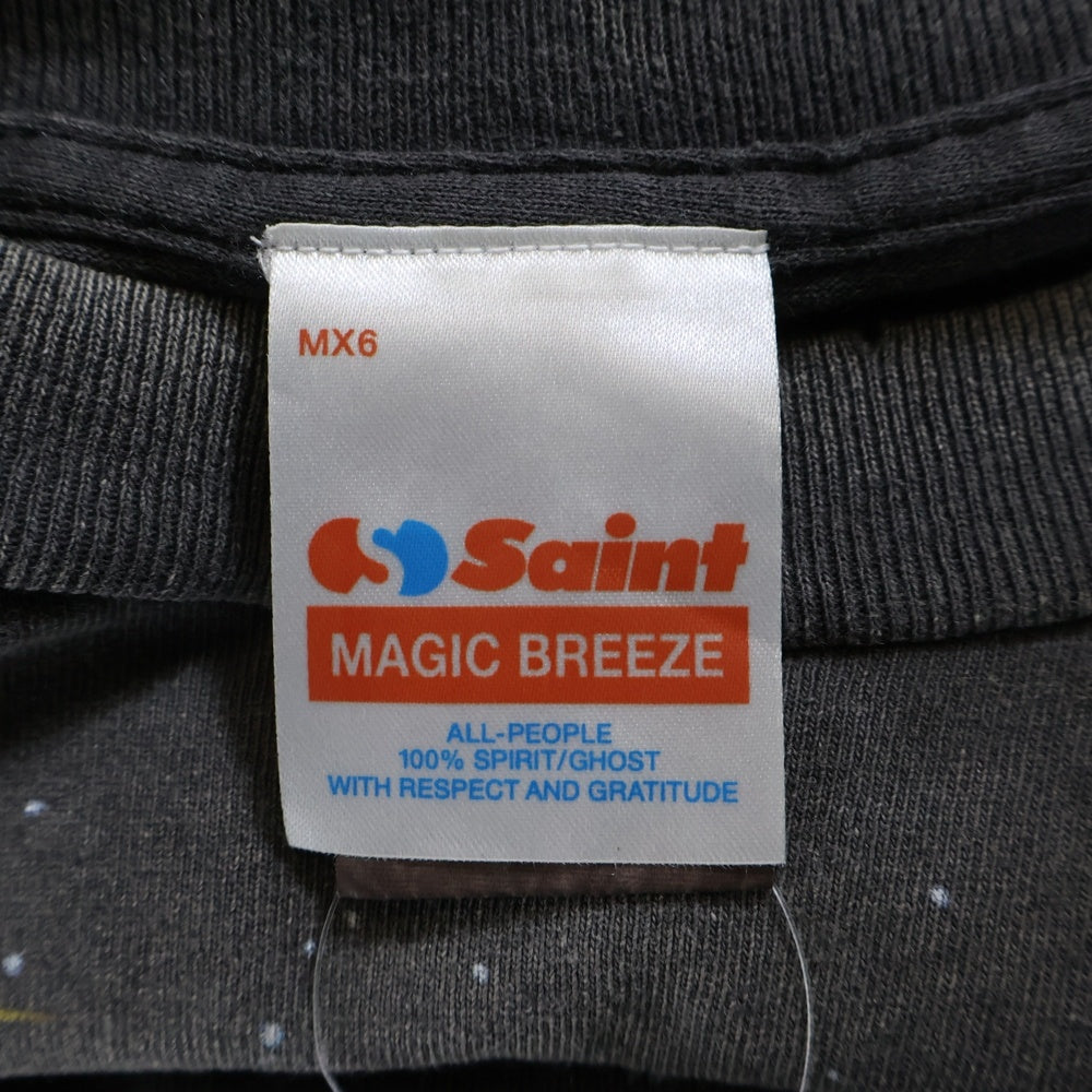 SAINT MICHAEL(セントマイケル) 25SS ×STAR WARS スターウォーズ ヴィンテージ加工 半袖Tシャツ カットソー ブラック SM-HR8-0000-C62