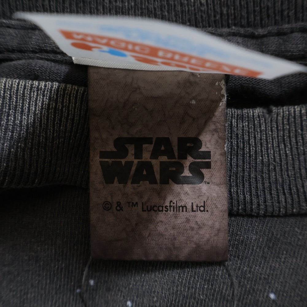 SAINT MICHAEL(セントマイケル) 25SS ×STAR WARS スターウォーズ ヴィンテージ加工 半袖Tシャツ カットソー ブラック SM-HR8-0000-C62