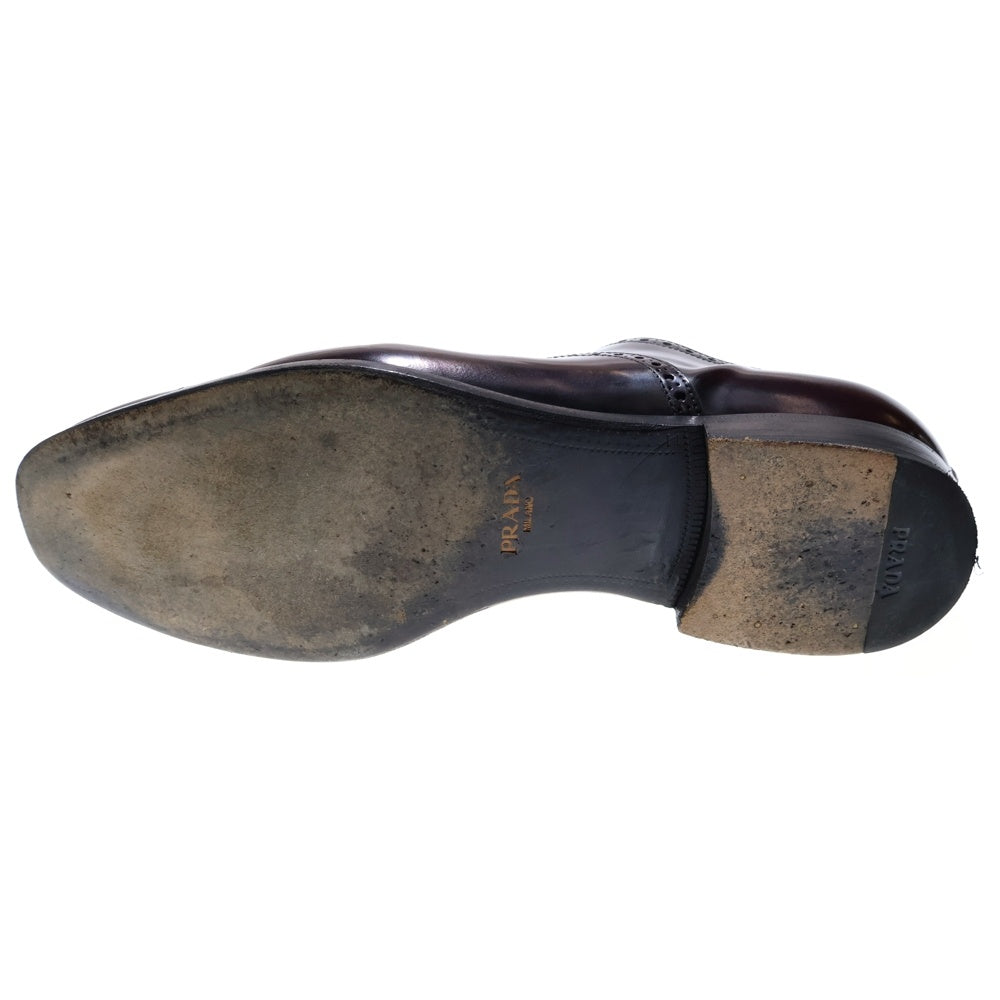 PRADA(プラダ) オックスフォード ウィングチップ レザー ドレスシューズ ブラウン 2EB055