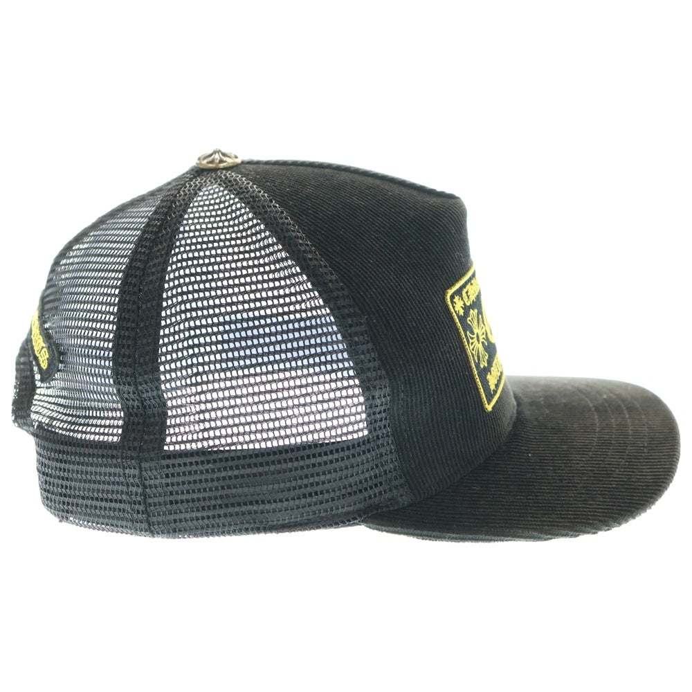 CHROME HEARTS(クロムハーツ) CORDUROY TRUCKER CAP コーデュロイ トラッカーキャップ 帽子 ブラック