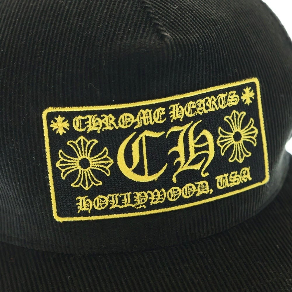 CHROME HEARTS(クロムハーツ) CORDUROY TRUCKER CAP コーデュロイ トラッカーキャップ 帽子 ブラック