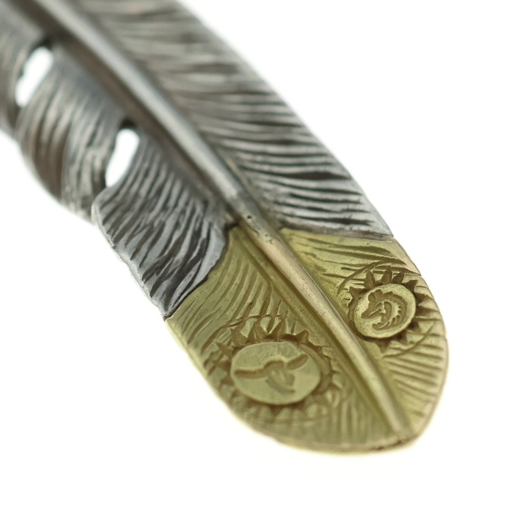 TADY & KING(タディアンドキング) 特大SVフェザー剣先右向きK18 シルバー/ゴールド