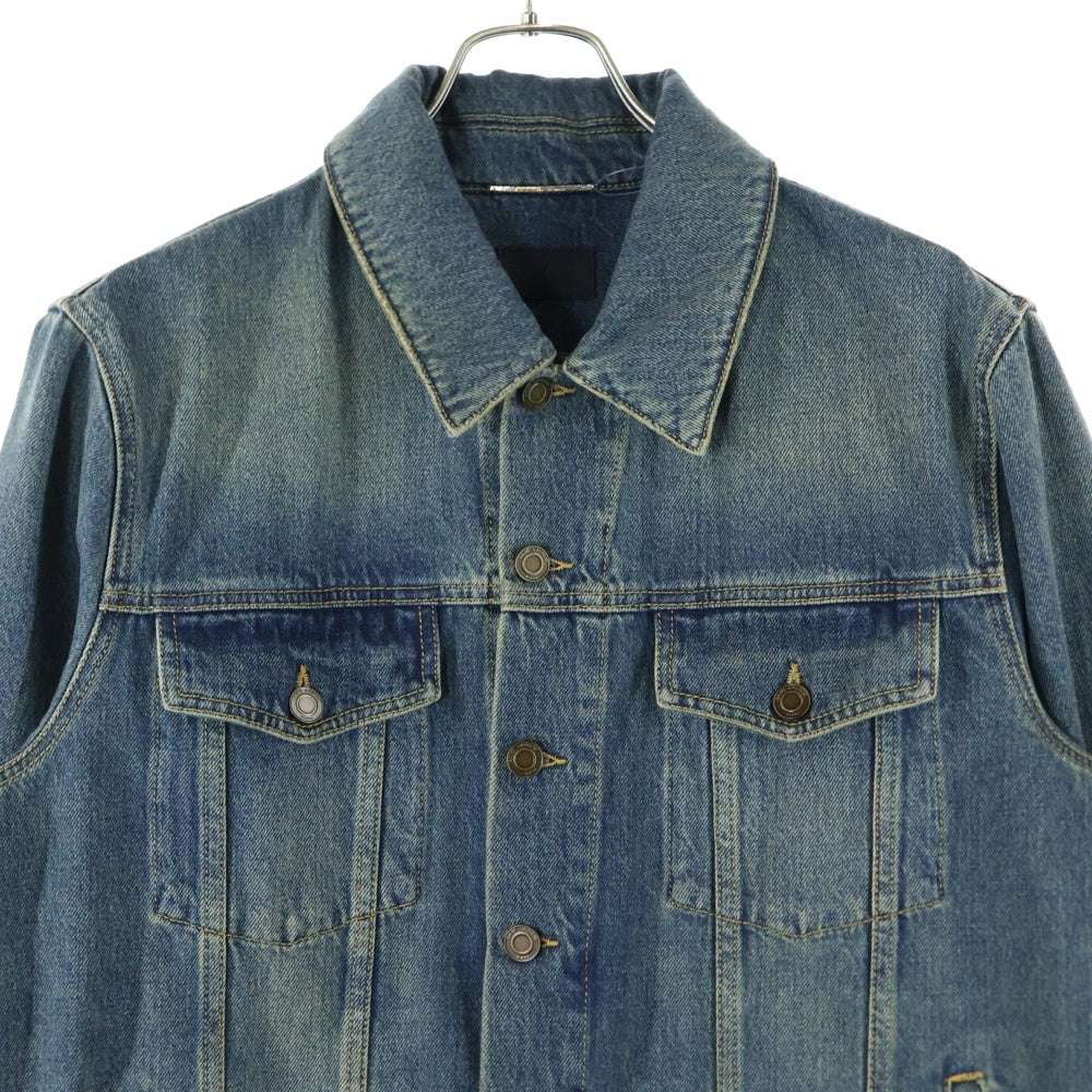 SAINT LAURENT PARIS(サンローランパリ) ウォッシュ加工 デニムジャケット 597064 YC868 インディゴ