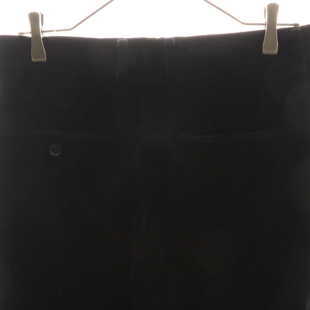 WACKO MARIA(ワコマリア) 21AW PLEATED TROUSERS プレーテッド トラウザーズ コーデュロイパンツ ブラック 21FW-WMP-TR19