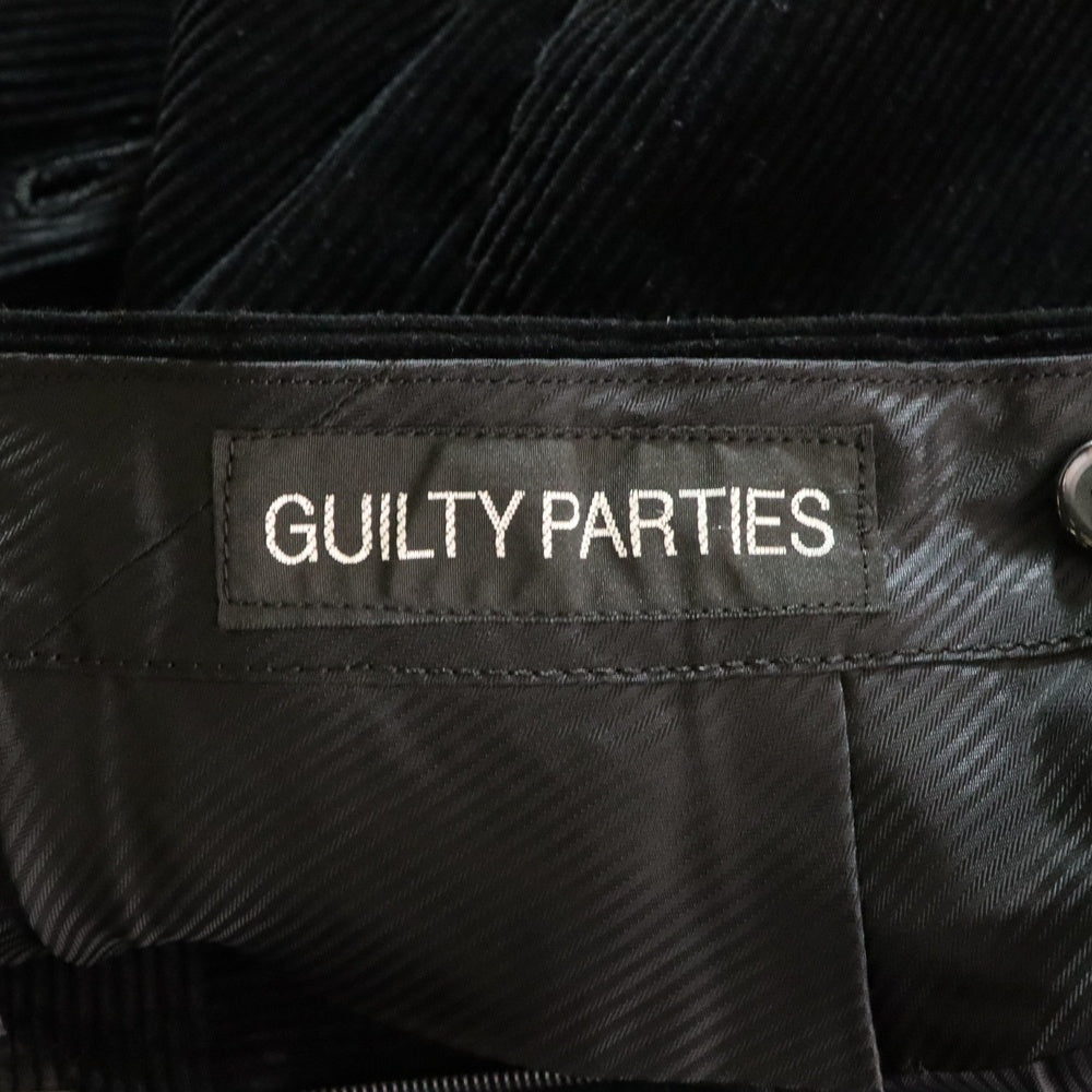 WACKO MARIA(ワコマリア) 21AW PLEATED TROUSERS プレーテッド トラウザーズ コーデュロイパンツ ブラック 21FW-WMP-TR19