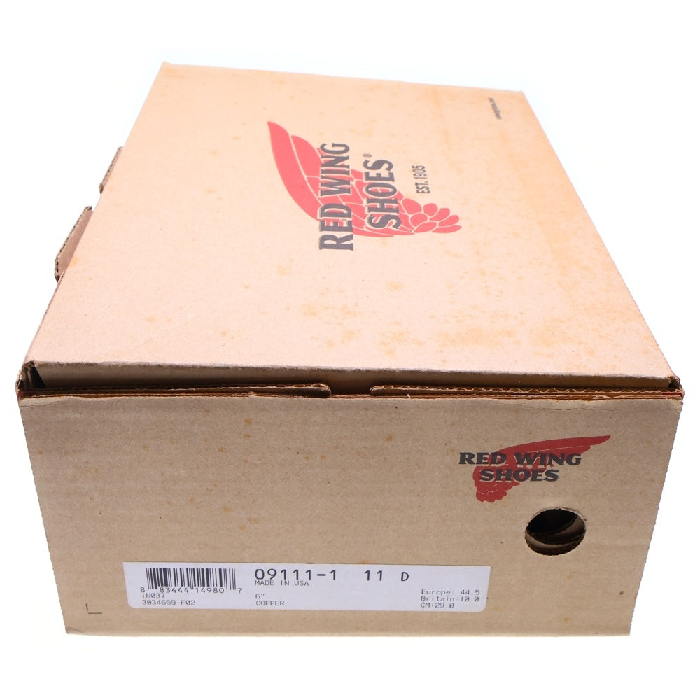 RED WING(レッド ウイング) CLASSIC ROUND 9111 クラシックラウンド レザー ハイカットブーツ ブラウン US11/29.0cm