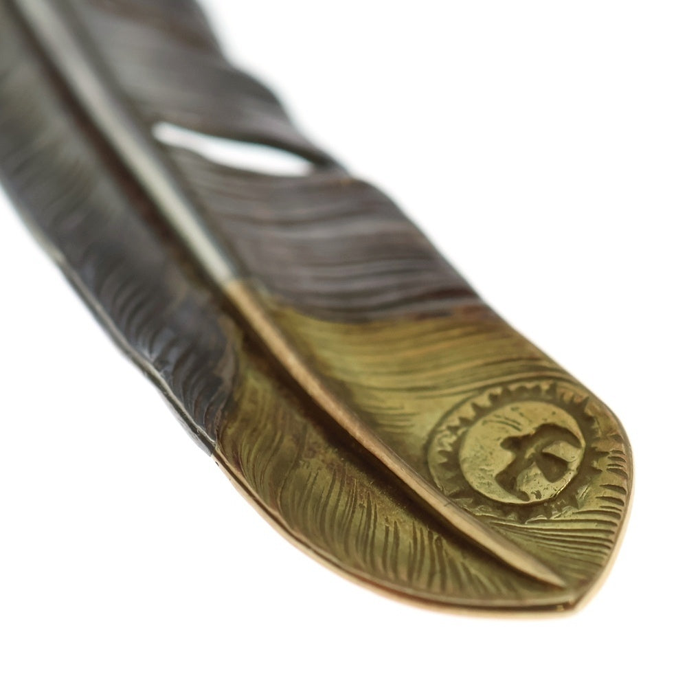 goro's(ゴローズ) 【現行】先金特大フェザー 右向き ペンダントトップ シルバー/ゴールド