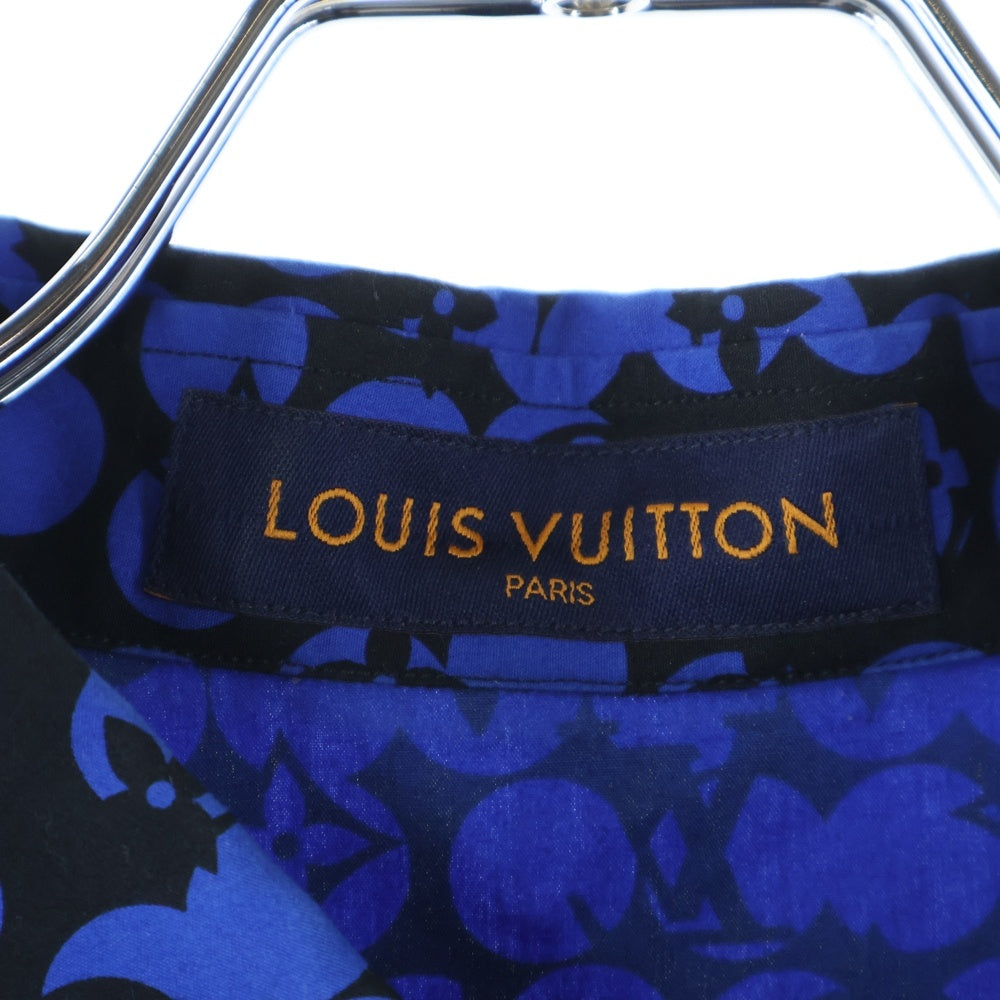 LOUIS VUITTON(ルイヴィトン) 19AW パーフォレーテッドモノグラムパターン 長袖シャツ RM192M ORS HHS20W ネイビー