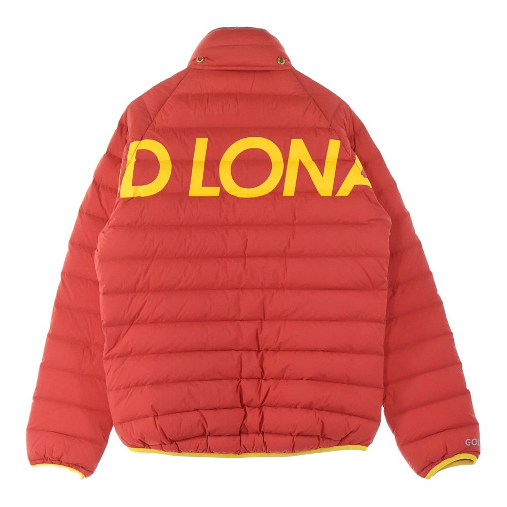MARK&LONA(マークアンドロナ) ロゴプリント キルティング ダウンジャケット アウター MLM-1C-AD05 レッド