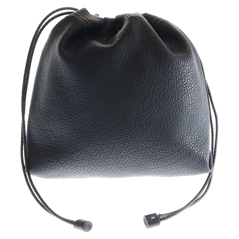 ACATE(アカーテ) × ring レザー巾着 バッグ ブラック