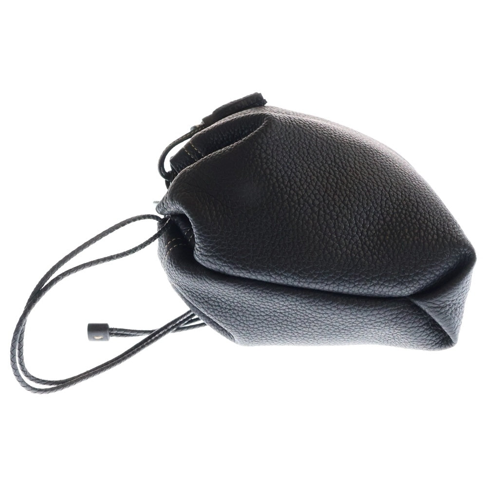 ACATE(アカーテ) × ring レザー巾着 バッグ ブラック