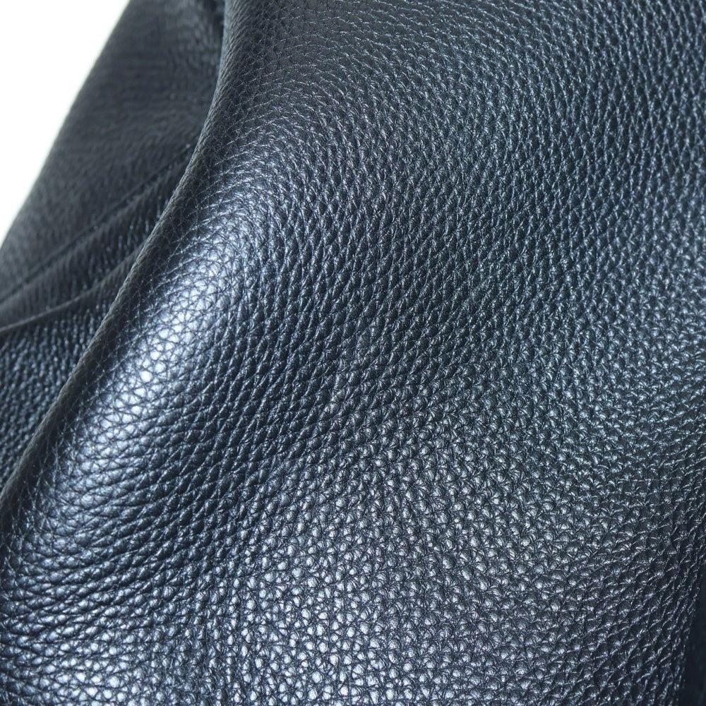 NO BRAND(ノーブランド) THE SOLE (ザソール) ヴォー クリスペ トゴ レザー バックパック ブラック