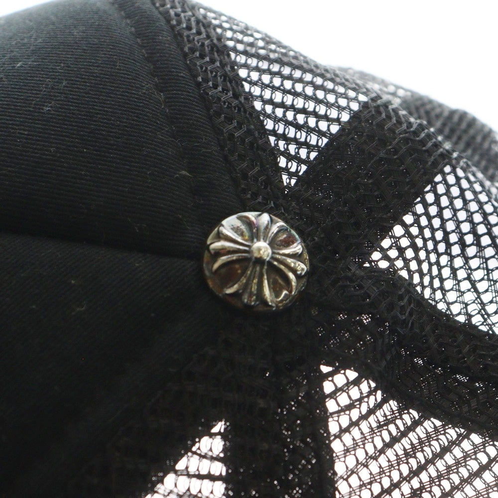 CHROME HEARTS(クロムハーツ) TRUCKER CAP CHパッチ クロスボール付 メッシュトラッカーキャップ 帽子 ブラック