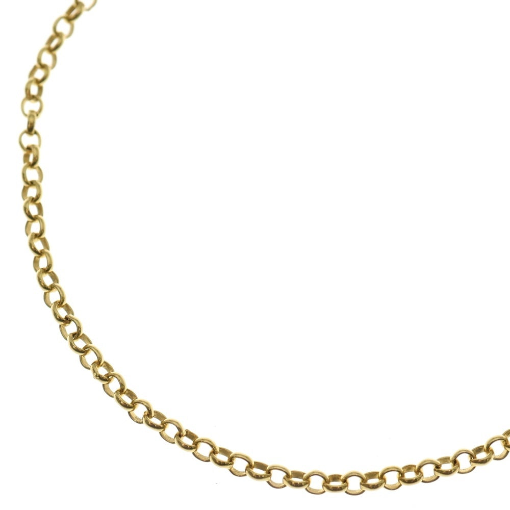CHROME HEARTS(クロムハーツ) 22K NECKCHAIN R18 ロールチェーンネックレス 18inch ゴールド BCA010