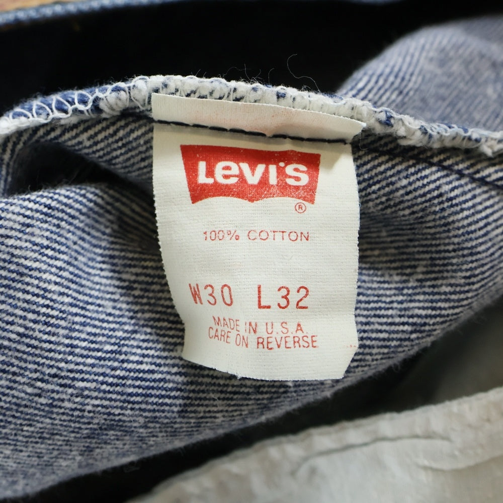 Levi's(リーバイス) 501 ORIGINAL JEANS-RINSE USA製 ボタン裏501 ボタンフライ デニムパンツ インディゴ 00501-0115