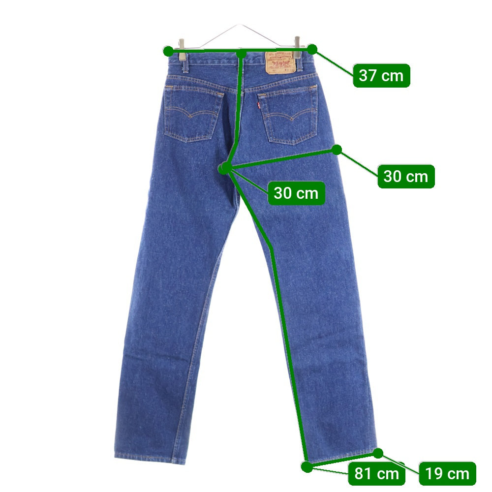 Levi's(リーバイス) 501 ORIGINAL JEANS-RINSE USA製 ボタン裏501 ボタンフライ デニムパンツ インディゴ 00501-0115