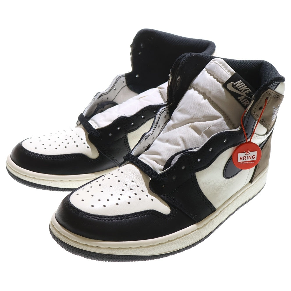 NIKE(ナイキ) AIR JORDAN 1 HIGH OG Dark Mocha エアジョーダンワン ダークモカ ハイカットスニーカー ブラウン/ホワイト US8.5/26.5cm 555088-105