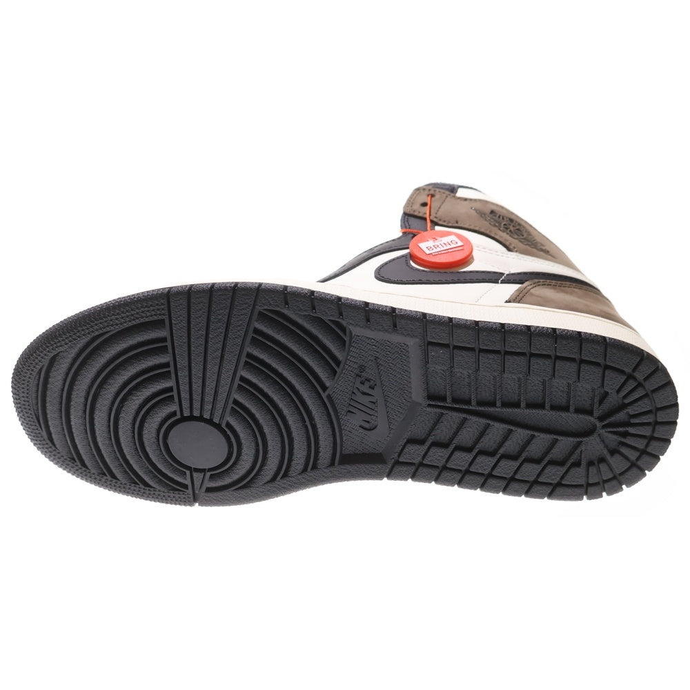 NIKE(ナイキ) AIR JORDAN 1 HIGH OG Dark Mocha エアジョーダンワン ダークモカ ハイカットスニーカー ブラウン/ホワイト US8.5/26.5cm 555088-105