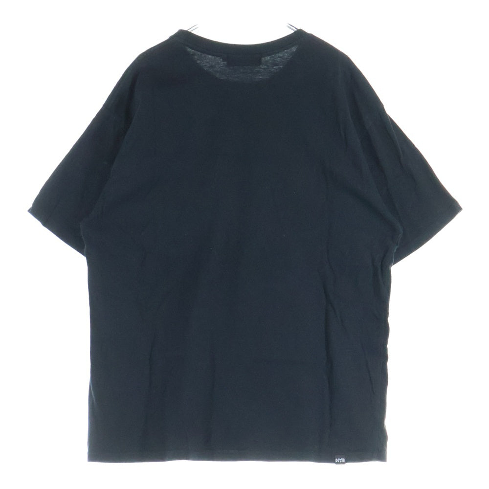 HYSTERIC GLAMOUR(ヒステリックグラマー) 22SS HG LOGO TYPE TEE ロゴプリント クルーネック 半袖Tシャツ カットソー ブラック 02221CT08