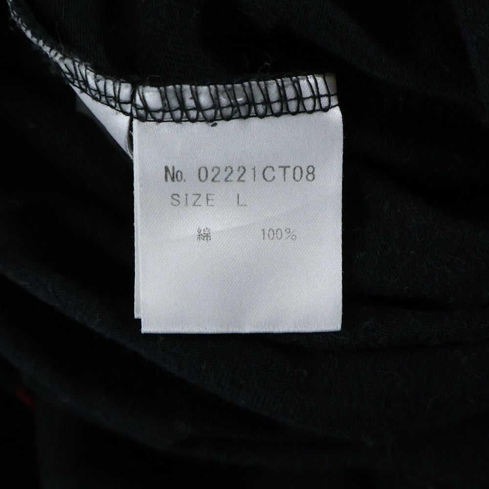 HYSTERIC GLAMOUR(ヒステリックグラマー) 22SS HG LOGO TYPE TEE ロゴプリント クルーネック 半袖Tシャツ カットソー ブラック 02221CT08