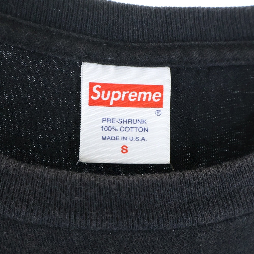 SUPREME(シュプリーム) 20AW Chrome Tee ロゴプリント クルーネック 半袖Tシャツ カットソー ブラック