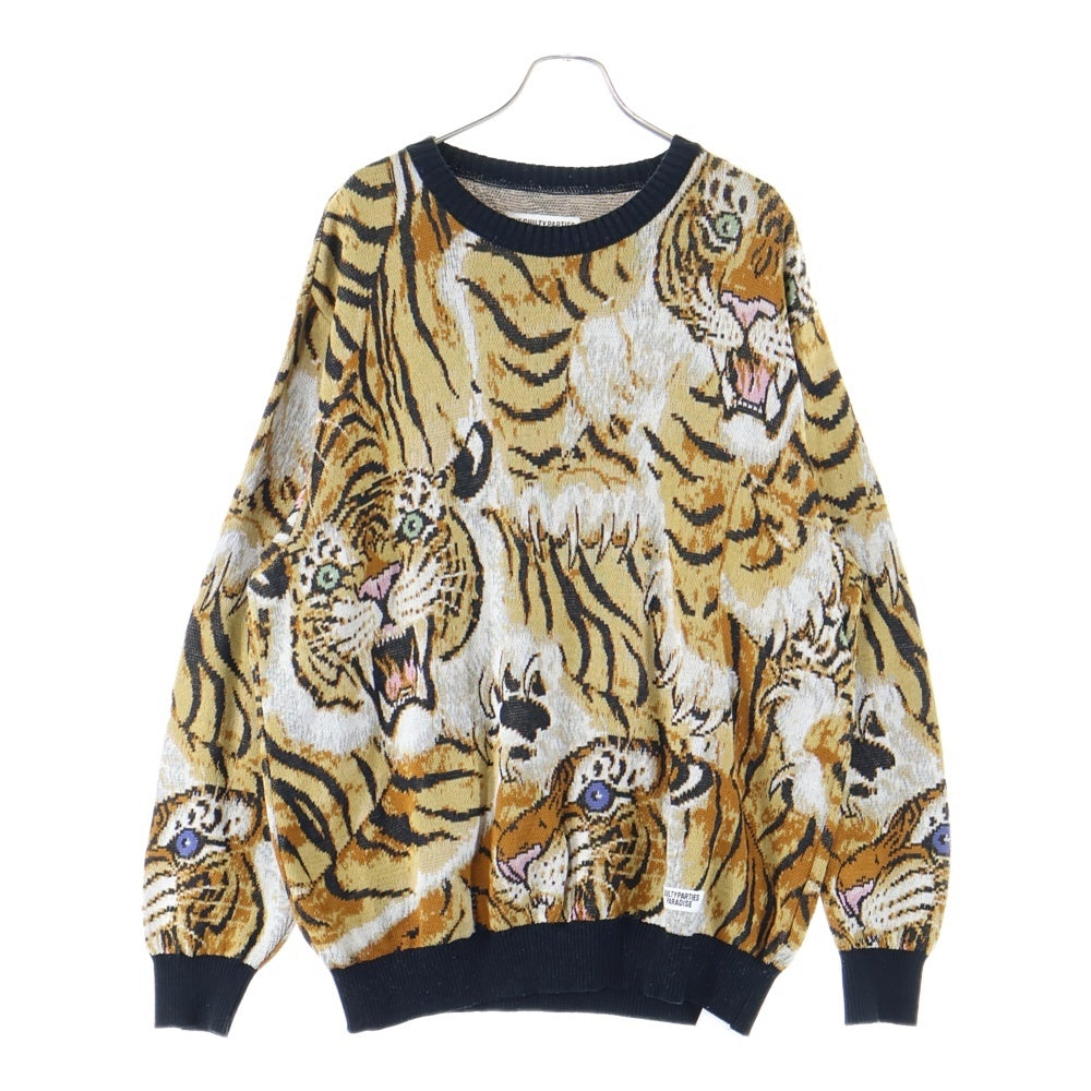 WACKO MARIA(ワコマリア) 23SS × TIM LEHI KNIT JACQUARD SWEATER 23SS-WMK-KN17 ティムリーハイ ジャガードニットセーター ブラウン