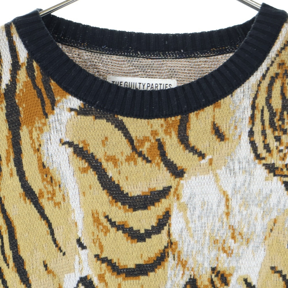 WACKO MARIA(ワコマリア) 23SS × TIM LEHI KNIT JACQUARD SWEATER 23SS-WMK-KN17 ティムリーハイ ジャガードニットセーター ブラウン