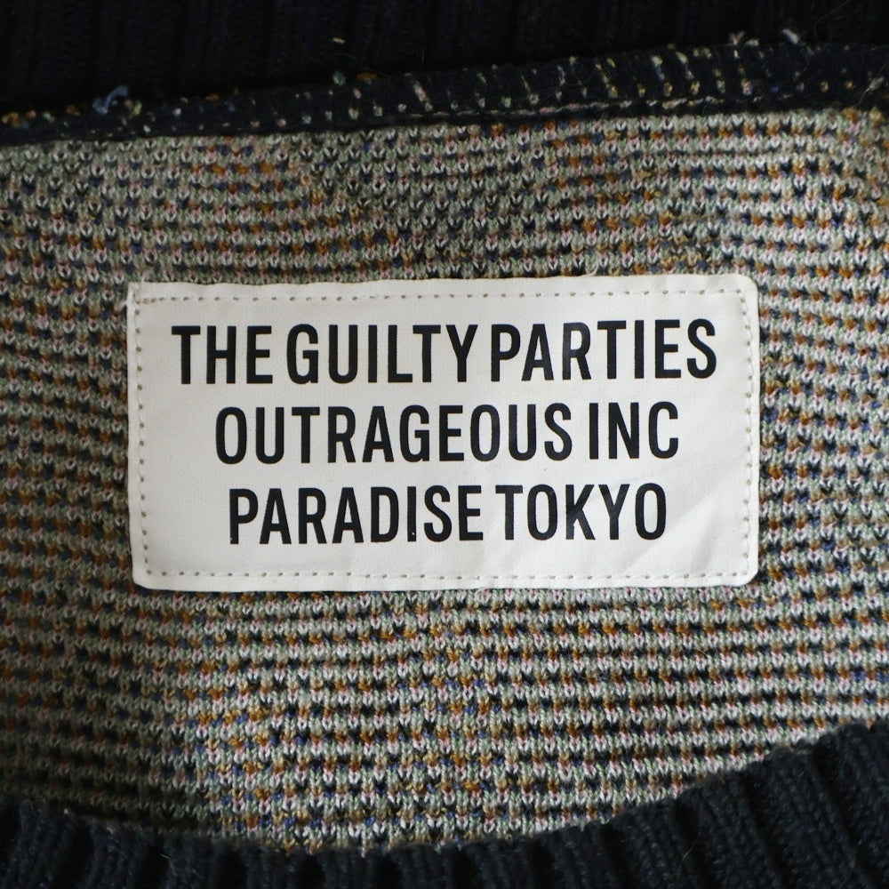 WACKO MARIA(ワコマリア) 23SS × TIM LEHI KNIT JACQUARD SWEATER 23SS-WMK-KN17 ティムリーハイ ジャガードニットセーター ブラウン