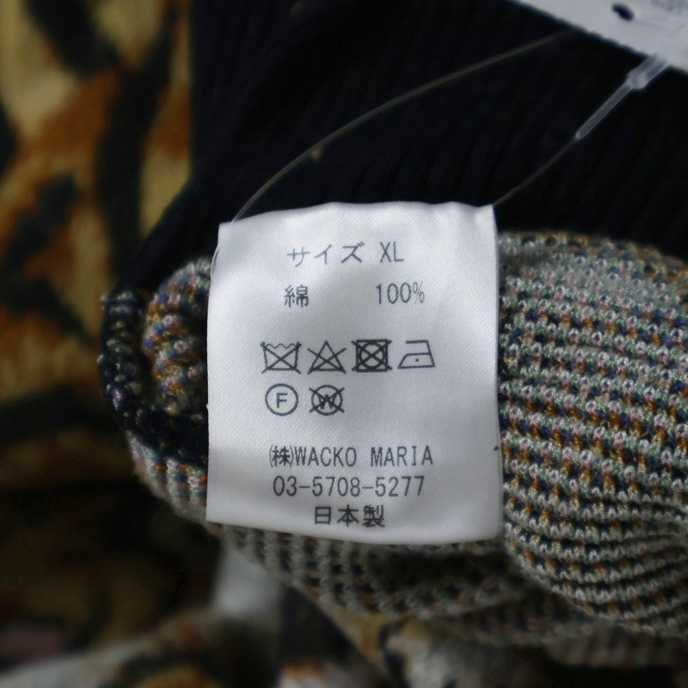 WACKO MARIA(ワコマリア) 23SS × TIM LEHI KNIT JACQUARD SWEATER 23SS-WMK-KN17 ティムリーハイ ジャガードニットセーター ブラウン