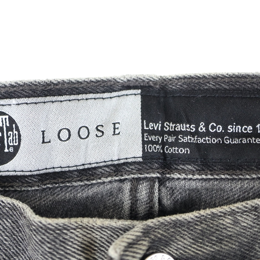 Levi's(リーバイス) SILBERTAB シルバータブ ルーズフィット ジップフライ ストレートデニムパンツ PC9-A3421-0000 ブラック