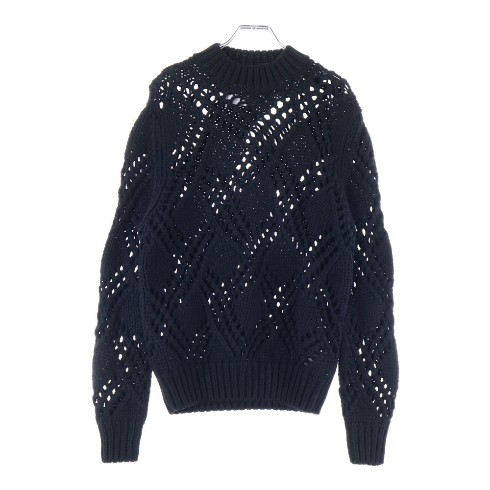 JIL SANDER(ジルサンダー) 25AW Sweaters 編込 ケーブルニットセーター ブラック J03GP0184