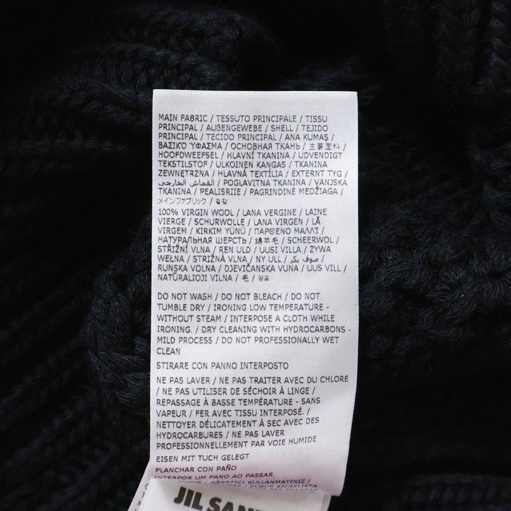 JIL SANDER(ジルサンダー) 25AW Sweaters 編込 ケーブルニットセーター ブラック J03GP0184