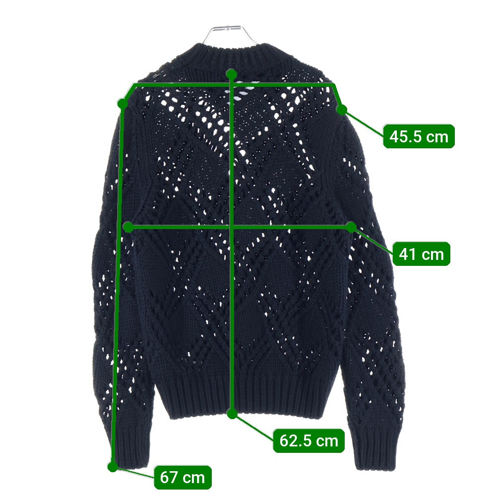 JIL SANDER(ジルサンダー) 25AW Sweaters 編込 ケーブルニットセーター ブラック J03GP0184