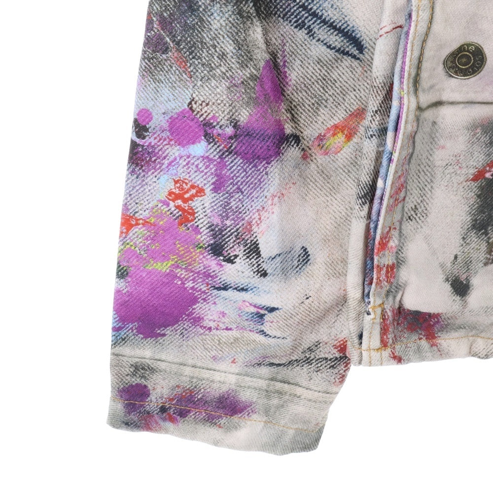 Acne Studios(アクネ ストゥディオズ) OCHINO TLO PAINTER DECORATOR トロンプルイユプリント 転写ペイント デニムジャケット マルチ FN-MN-OUTW001241