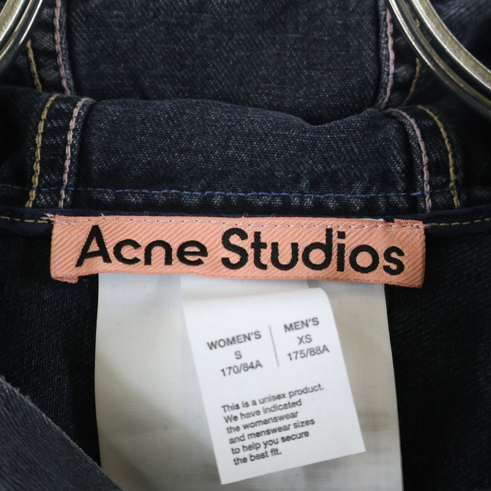 Acne Studios(アクネ ストゥディオズ) HOODED DENIM JACKET フーディー デニムジャケット ブラック FN-UX-OUTW000084