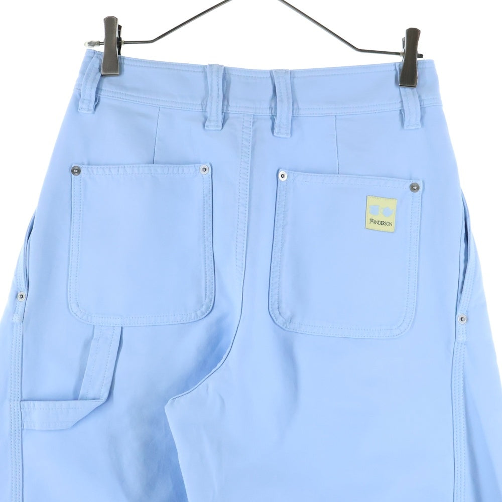 J.W.ANDERSON(ジェー ダブリュー アンダーソン) TWISTED SEAM TROUSERS ポケットロゴ ツイスト トラウザーパンツ ブルー TR0417PG1600806