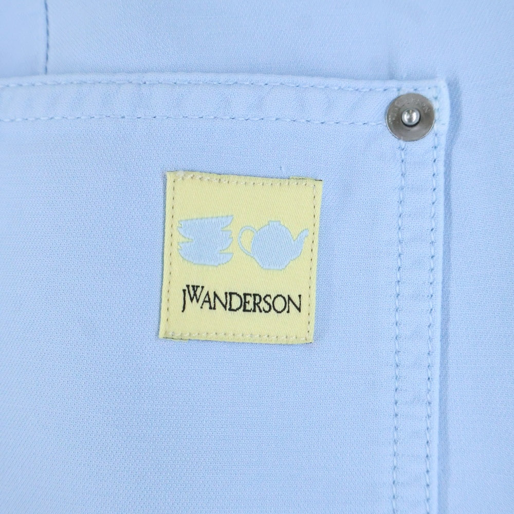 J.W.ANDERSON(ジェー ダブリュー アンダーソン) TWISTED SEAM TROUSERS ポケットロゴ ツイスト トラウザーパンツ ブルー TR0417PG1600806