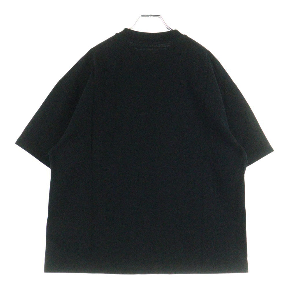 JIL SANDER(ジルサンダー) T-SHIRT CN SS ロゴプリント クルーネック 半袖Tシャツ カットソー ブラック J03GC0137