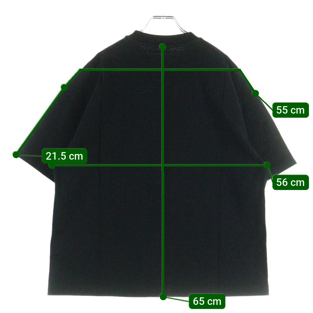 JIL SANDER(ジルサンダー) T-SHIRT CN SS ロゴプリント クルーネック 半袖Tシャツ カットソー ブラック J03GC0137