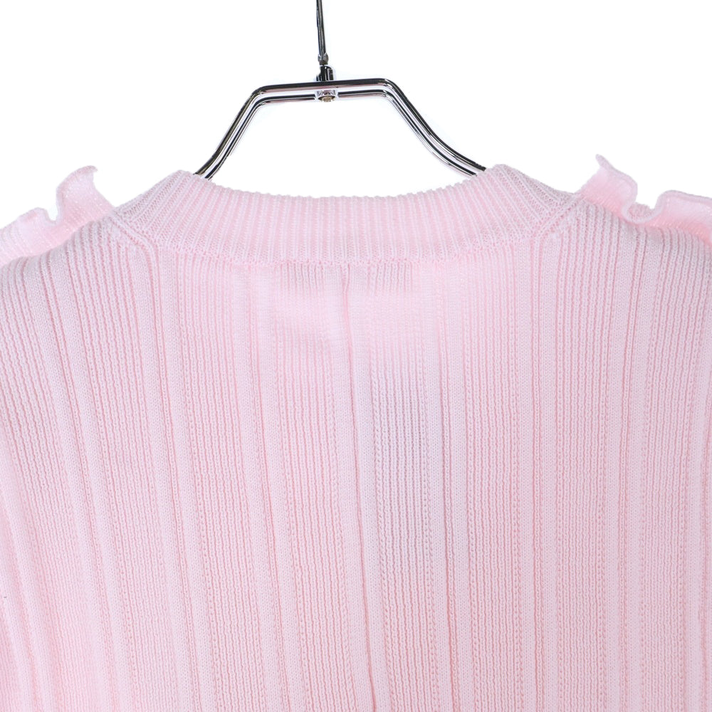 JIL SANDER(ジルサンダー) 25AW ストライプ ケーブルニットベスト ピンク J01FB0106