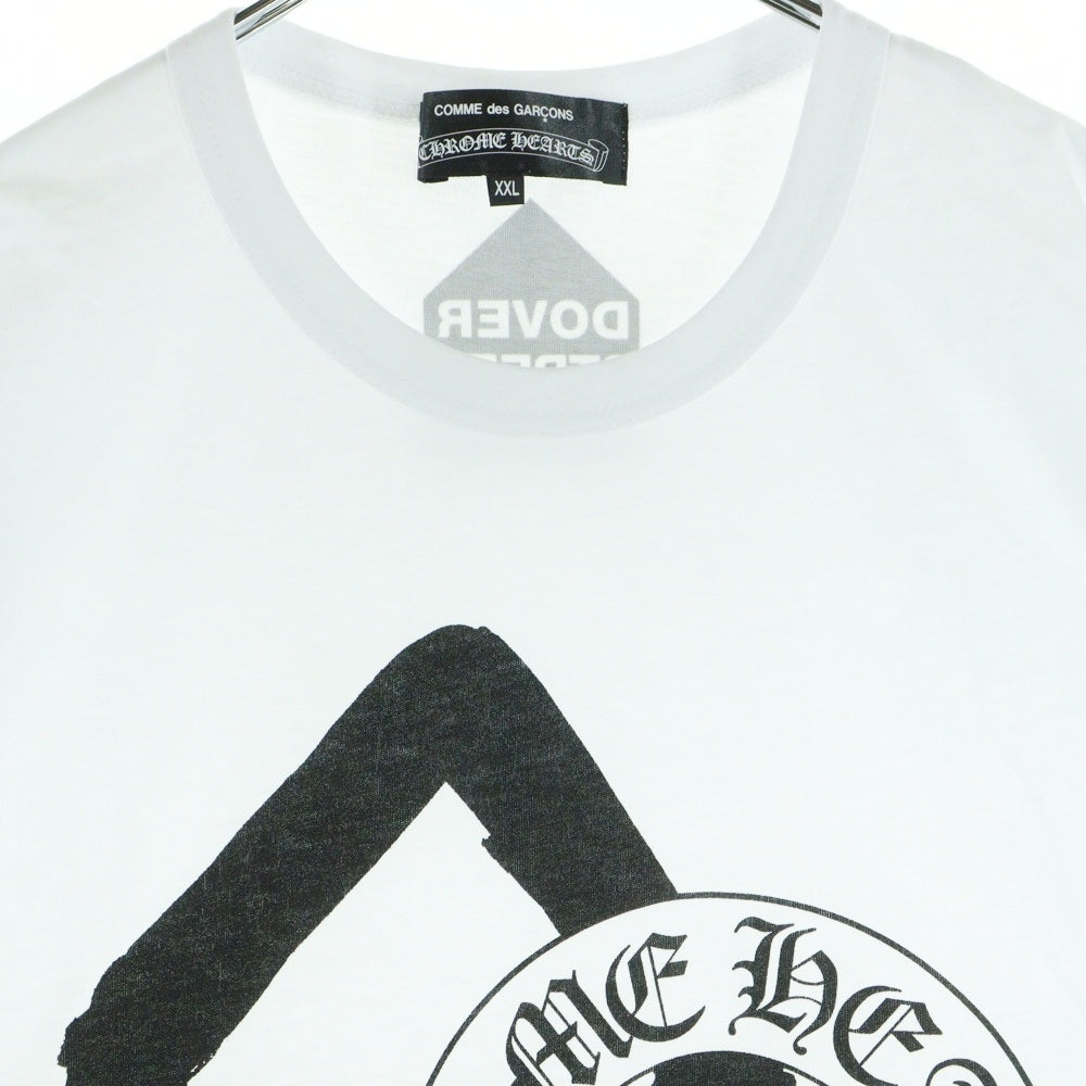 CHROME HEARTS(クロムハーツ) ×DOVER STREET MARKET COMME des GARCONS ドーバーストリート コムデギャルソン 半袖Tシャツ カットソー ホワイト ZI-T002
