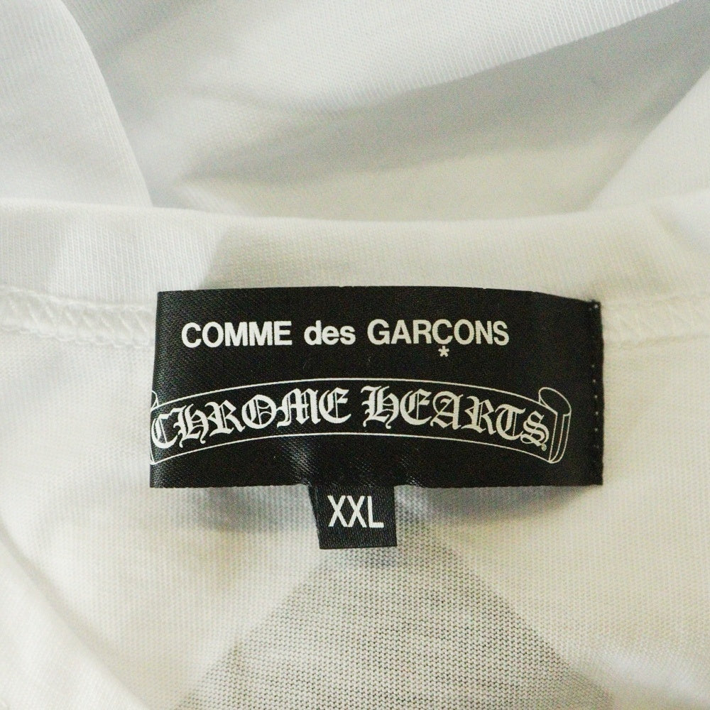 CHROME HEARTS(クロムハーツ) ×DOVER STREET MARKET COMME des GARCONS ドーバーストリート コムデギャルソン 半袖Tシャツ カットソー ホワイト ZI-T002