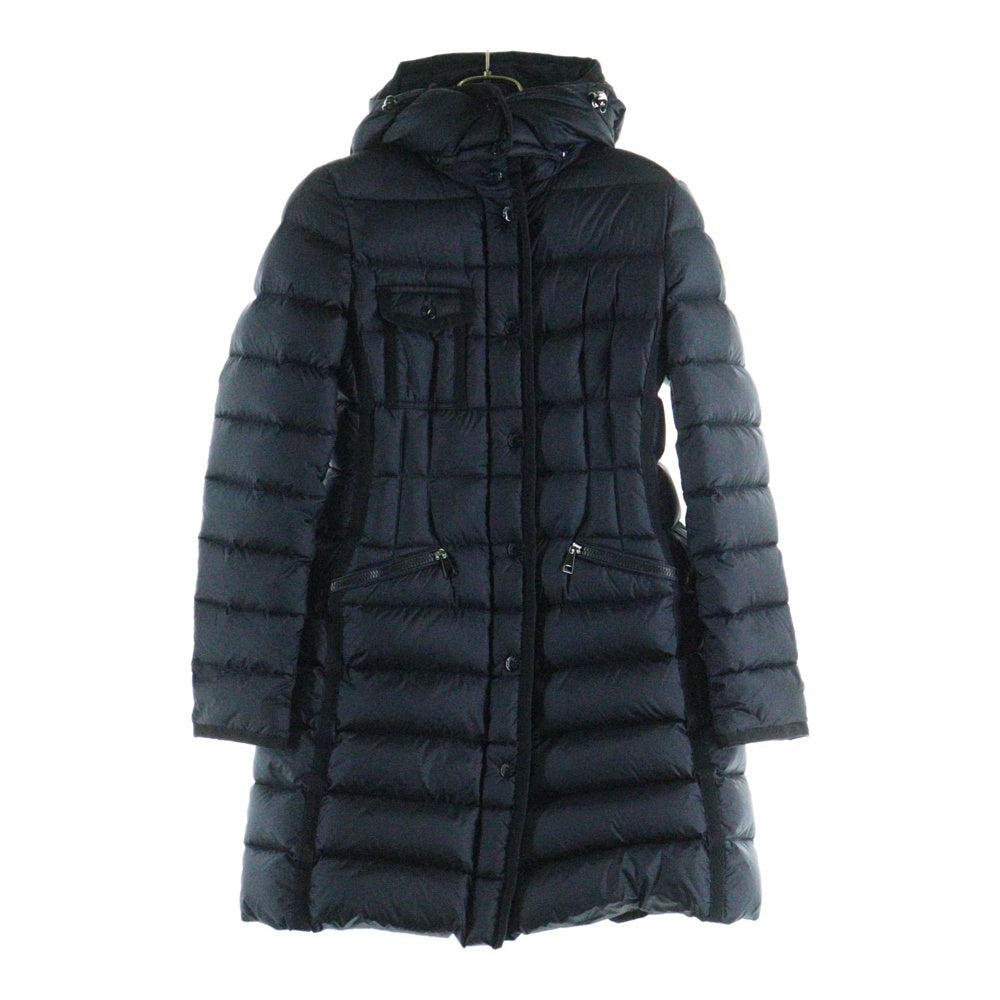 MONCLER(モンクレール) 17AW HERMINE エルミンヌ フーデッド ジップアップ ダウンジャケット コート ネイビー レディース C20934930005 53048