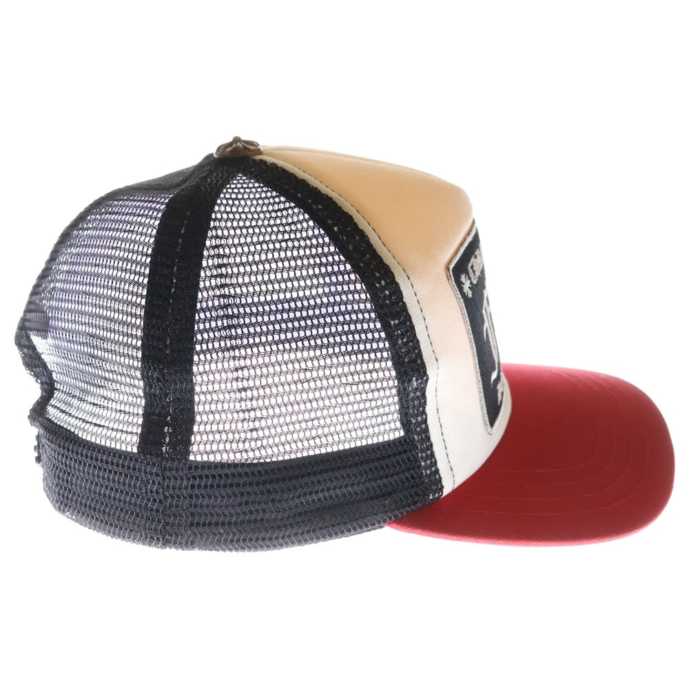 CHROME HEARTS(クロムハーツ) TRUCKER CAP FUCK トラッカー メッシュキャップ ファック ブラック/レッド
