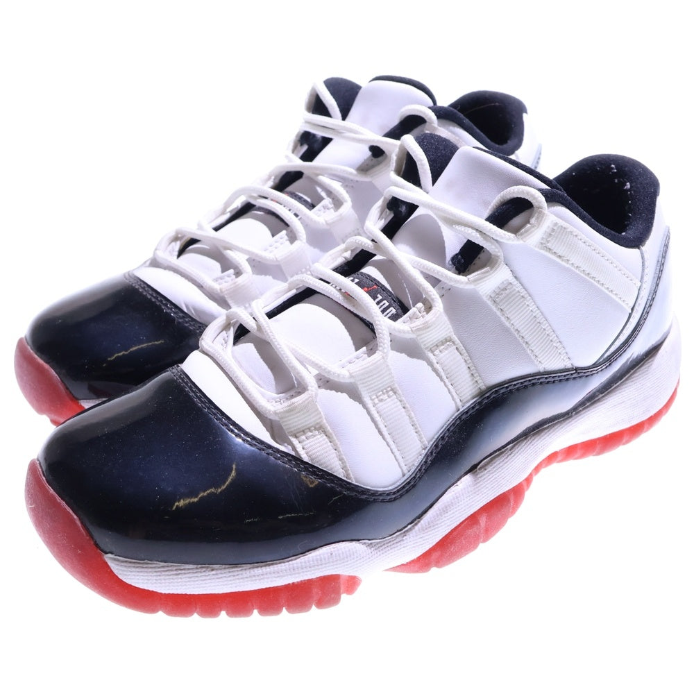 NIKE(ナイキ) AIR JORDAN11 LOW GS GYM RED エアジョーダン ジムレッド ローカットスニーカー ホワイト/レッド US7Y/25.0cm 528896-160