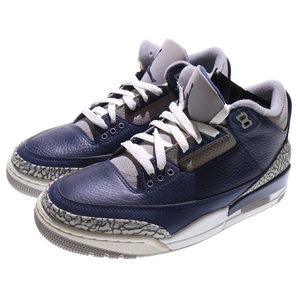 NIKE(ナイキ) AIR JORDAN 3 RETRO MIDNIGHT NAVY エアジョーダン ミッドナイト ローカットスニーカー ネイビー US7/25.0cm CT8532-401