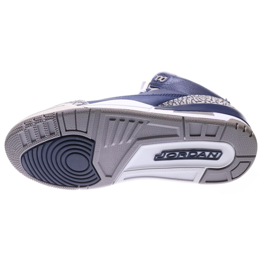 NIKE(ナイキ) AIR JORDAN 3 RETRO MIDNIGHT NAVY エアジョーダン ミッドナイト ローカットスニーカー ネイビー US7/25.0cm CT8532-401