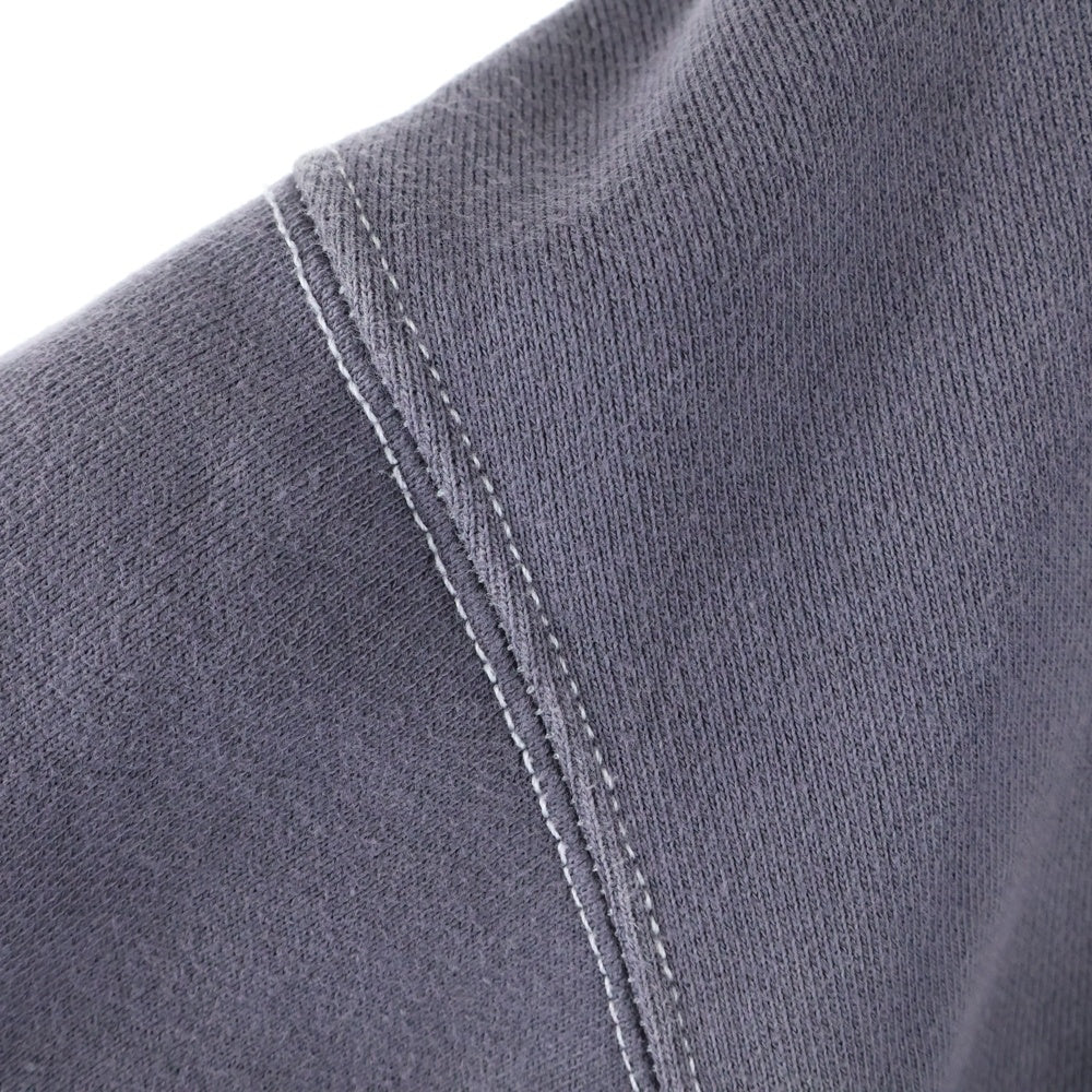 Jieda(ジエダ) PIGMENT J LOGO ZIP UP HOODIE Jie-24W-CT09 ピグメント ダメージ加工 ジップアップフーディ ブラック