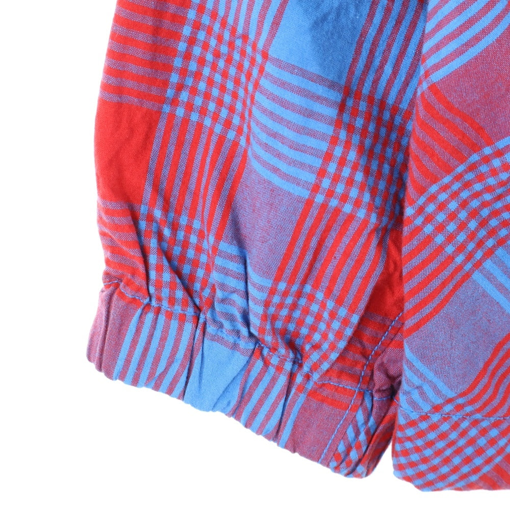 Vivienne Westwood MAN(ヴィヴィアンウエストウッドマン) フロントロゴ刺繍 チェック柄ハーフジップフーディパーカー マルチ VW-V1-84208